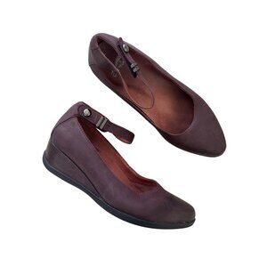 Dansko Womens Sz 38 Lanie Mary Jane Wedge Shoes